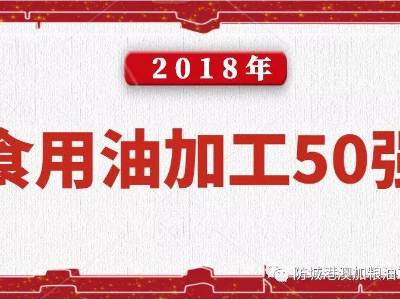 喜报|澳加粮油荣获2018年度粮油加工企业“50强”